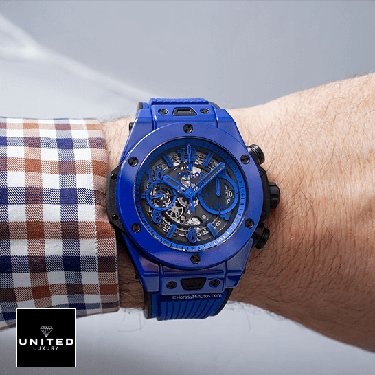 Hublot Big Bang Unico "Blue" 301.CI.1770.RX Exceptional Replica 1:1 Hublot Big Bang Ujnico Blue Magic 411.ES_.5119 Replica on the man wrist
