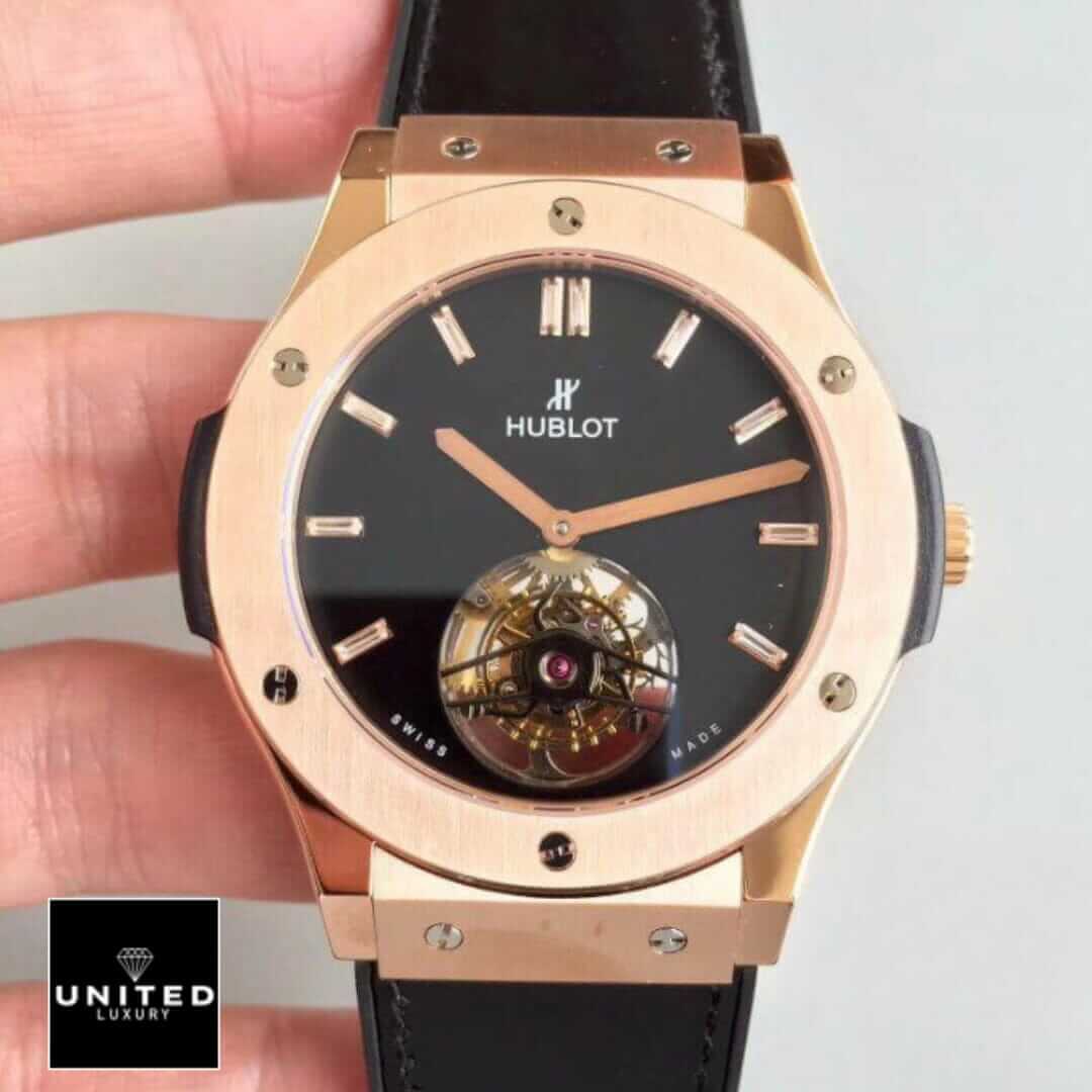 Hublot Big Bang Unico Tourbillon 505.OX.1180.LR "All Black" Deluxe Replica Edition Yeni Proje 3 5