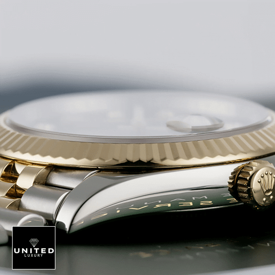 Rolex Datejust Gold Crown Pusher