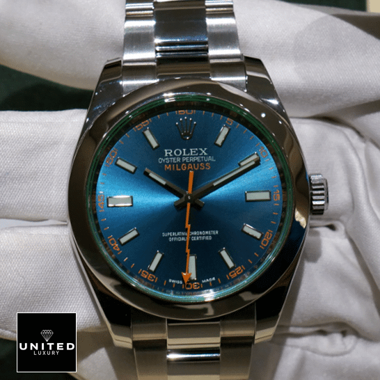 Rolex Milgauss 116400GV-0002 Stainless Steel Case and Bezel Replica