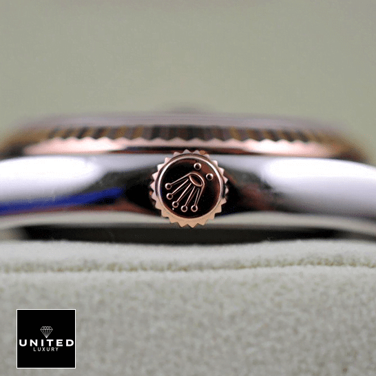 Rolex Datejust 126231-0085 "Black Roman" Precision Clone Rolex Datejust Crown Pusher