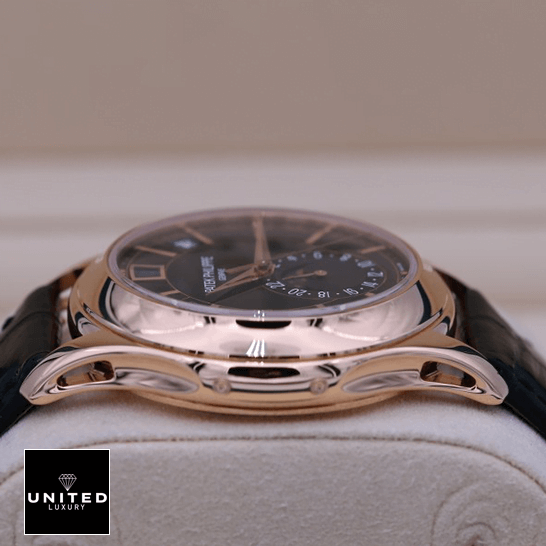 Patek Philippe Annual Calendar 5205R-010 "Black Dial" Masterpiece Clone patek philippe complications automatic black dial 5205R 010 left Patek Philippe Annual Calendar 5205R-010 "Black Dial" Masterpiece Clone patek philippe complications automatic black dial 5205R 010 left