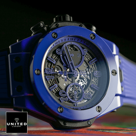 Hublot Big Bang Unico "Blue" 301.CI.1770.RX Exceptional Replica 1:1 hublot big bang unico blue magic 411.ESU man dial Hublot Big Bang Unico Blue Magic 411.ESU Replica side view