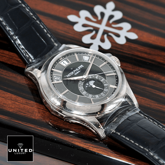Patek Philippe Annual Calendar 5205G-010 "Opaline Dial" Deluxe Replica Edition patek hilippe complications automatic grey dial 5205G 010 table patek_hilippe_complications_automatic_grey_dial_5205G-010_table