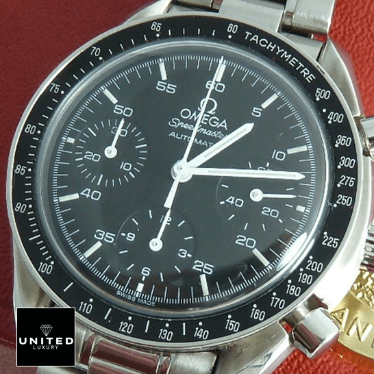 Omega Speedmaster 3510.50 Black Dial & Bezel Replica front view