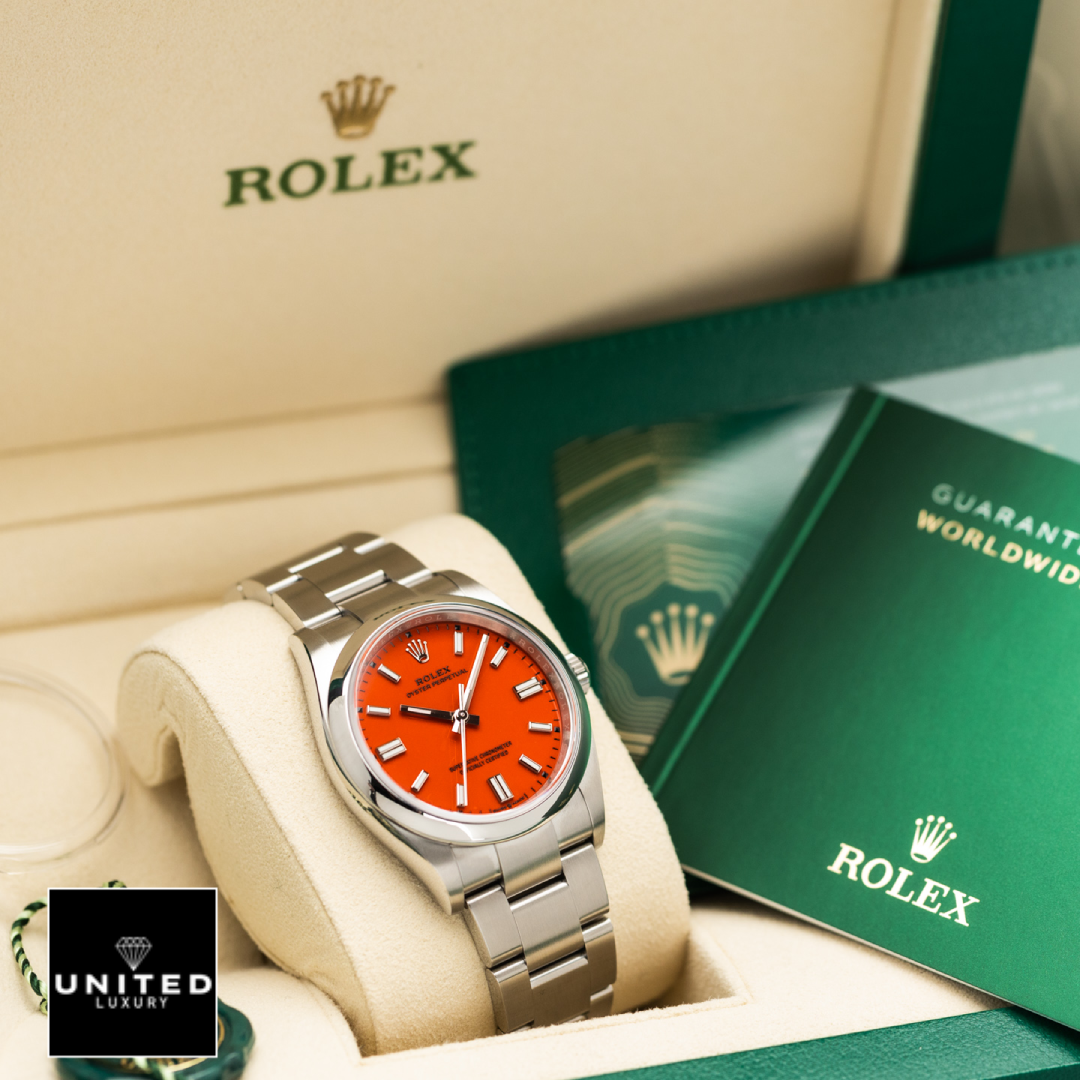 Rolex Oyster Perpetual 126000 "Coral Red Dial" Ultra Detailed Clone Yeni Proje 3 27 Yeni Proje (3)