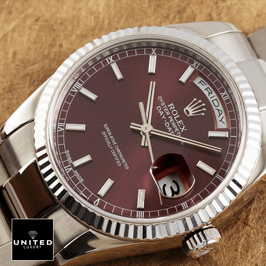 Rolex Day-Date 118239 "Cherry Dial" Master Replica 1:1 asfsafsafsaf Rolex Day-Date 36 Purple Dial 118239-0304 Replica