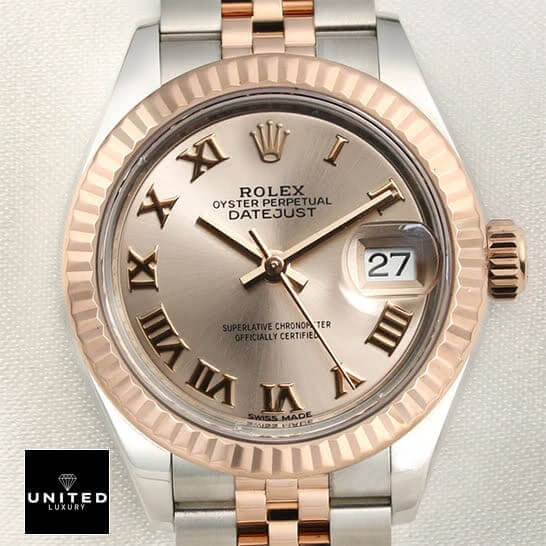 Rolex Lady-Datejust 279171 Everose Chocolate Dial Exclusive Clone Edition Rolex 279171 0021 Everose Replica as Rolex Datejust Roman Rose Gold Dial Replica